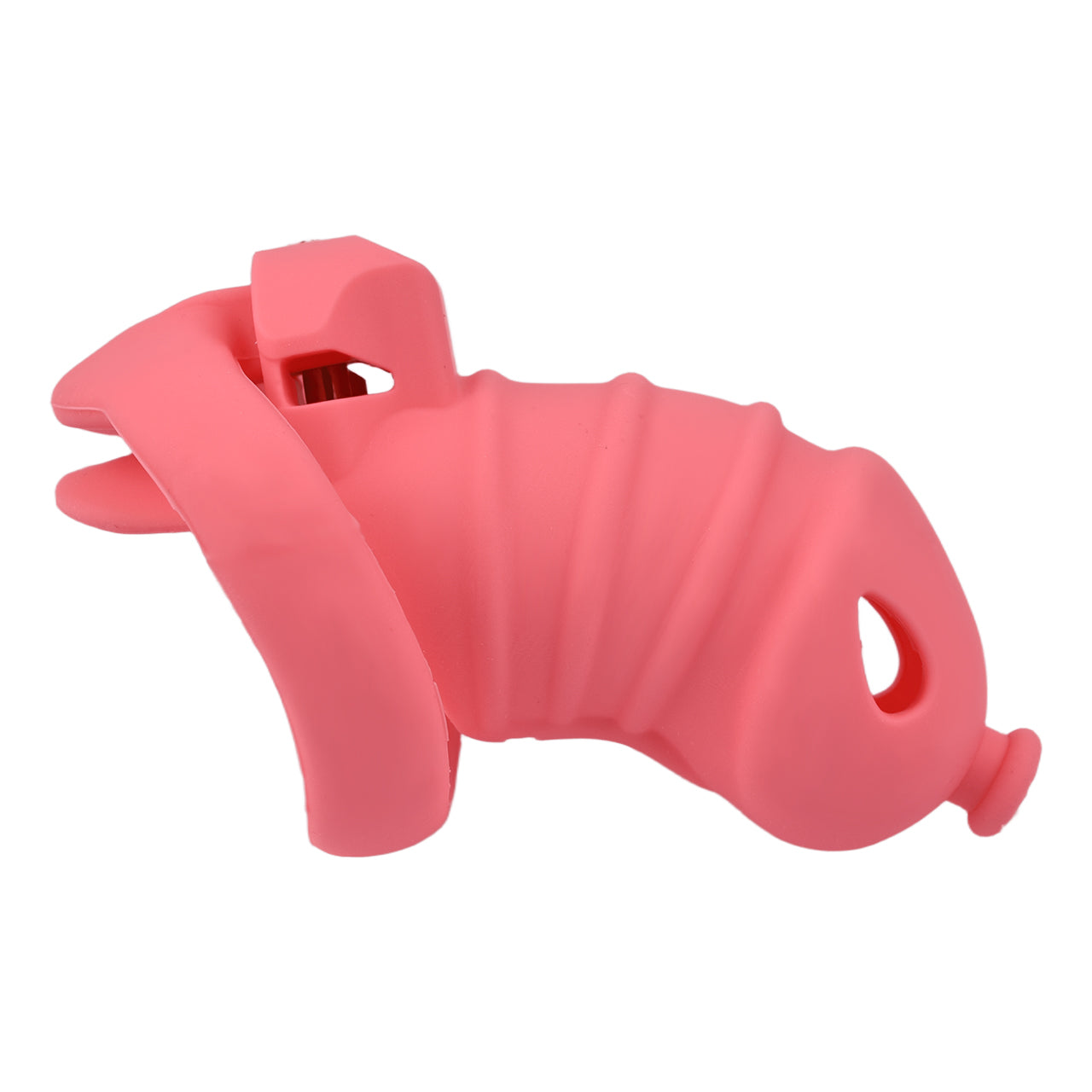 Pink Silicone Male Chastity Cage