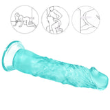 Charger l&#39;image dans la galerie, 8 Inch extra straight green dildo