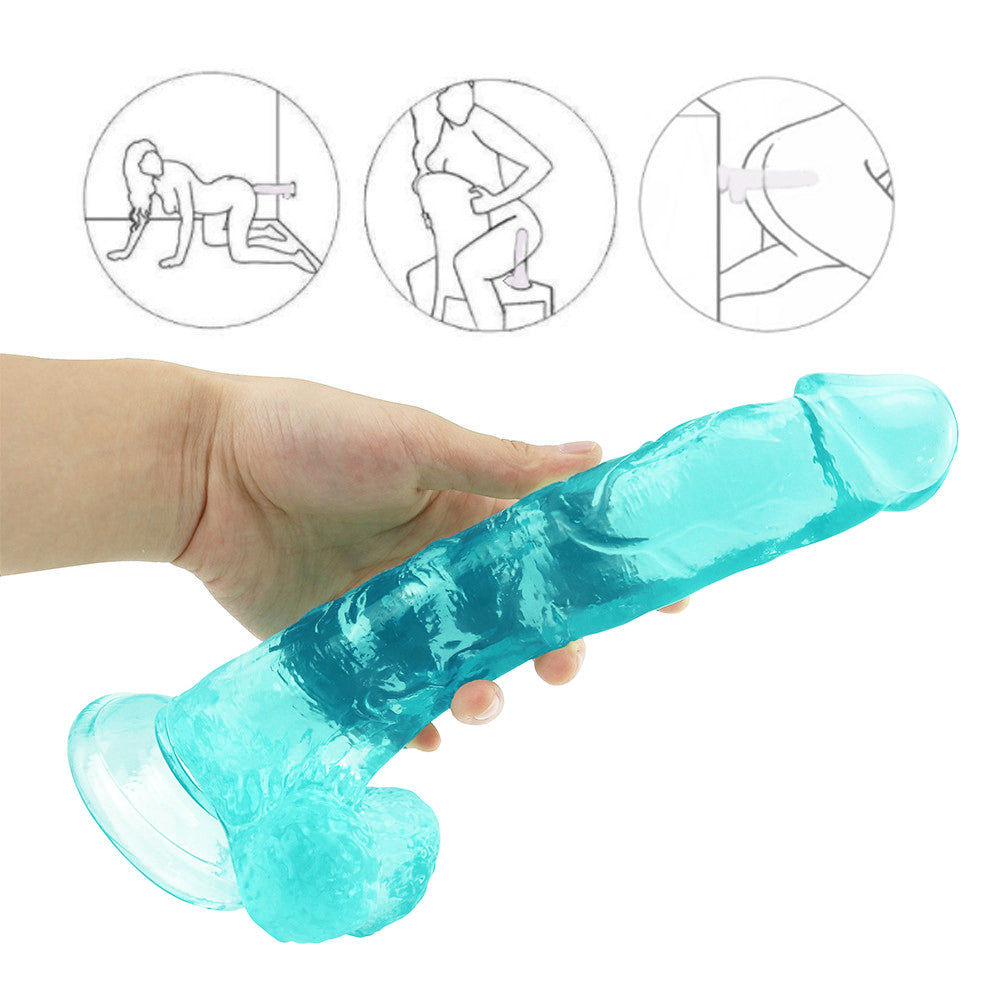 10 Inch Green Big Jelly Dildo