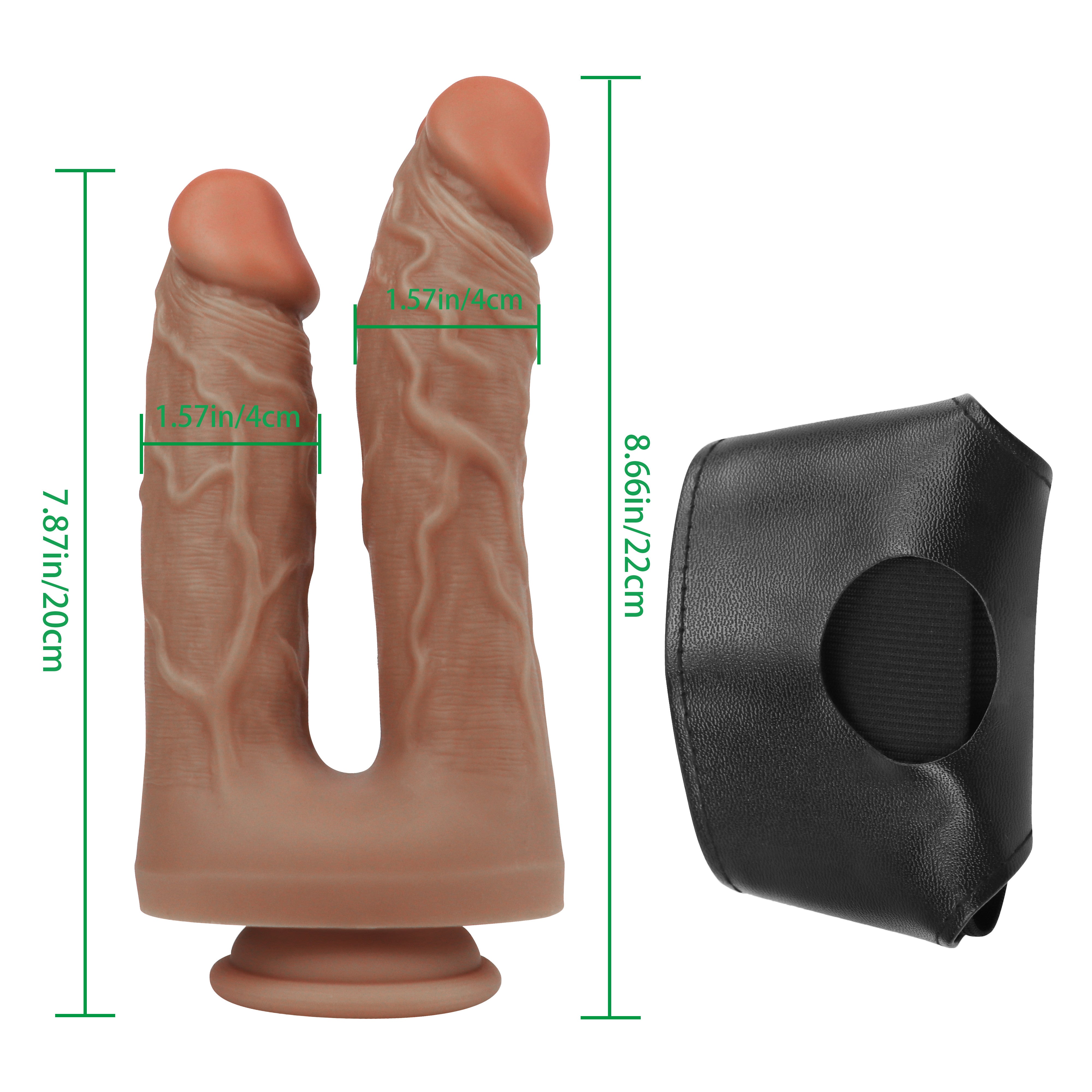 Brown Lesbian Double Penetration Strap On