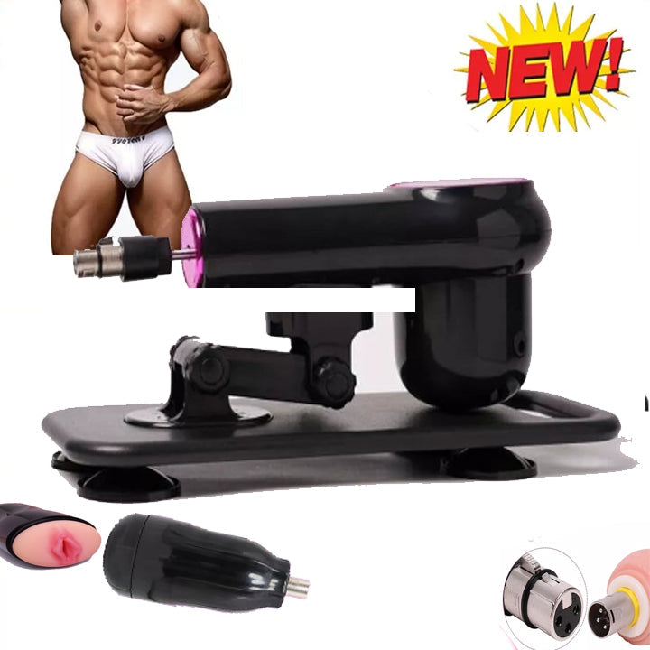Black Portable Anal Dildo Sex Machine