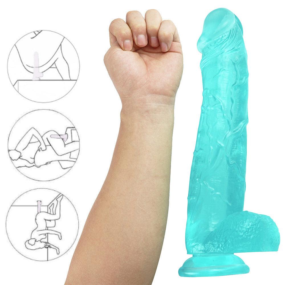 12 Inch Green Big Jelly Dildo