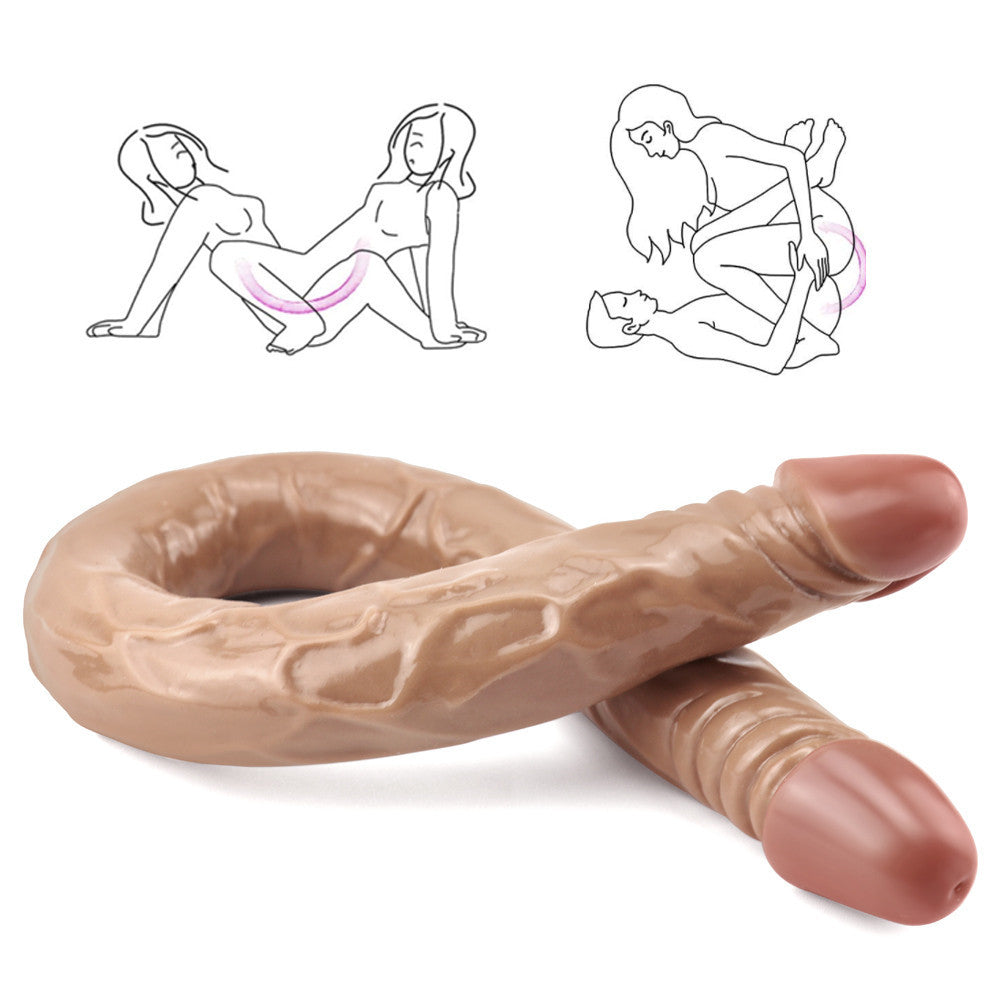 21 Inch Long Realistic Lesbian Double Head Dildo