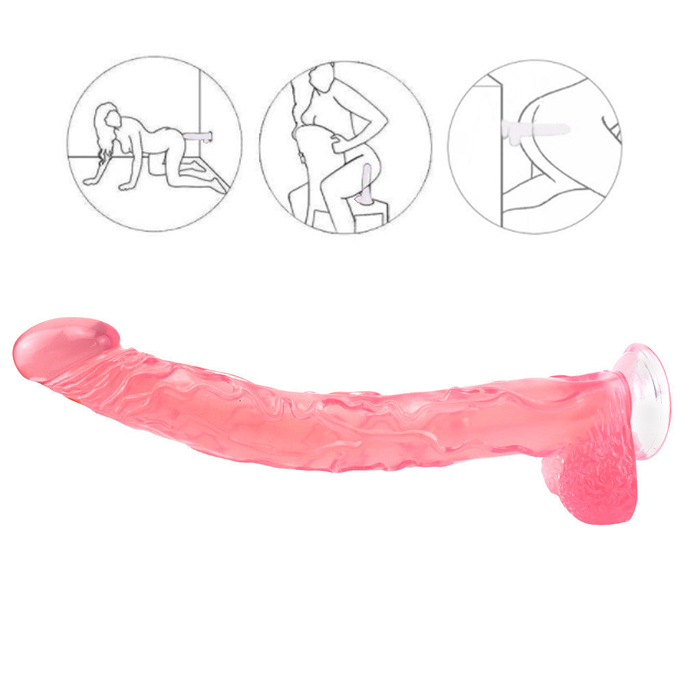 16 Inch Pink Extra Long Jelly Dildo