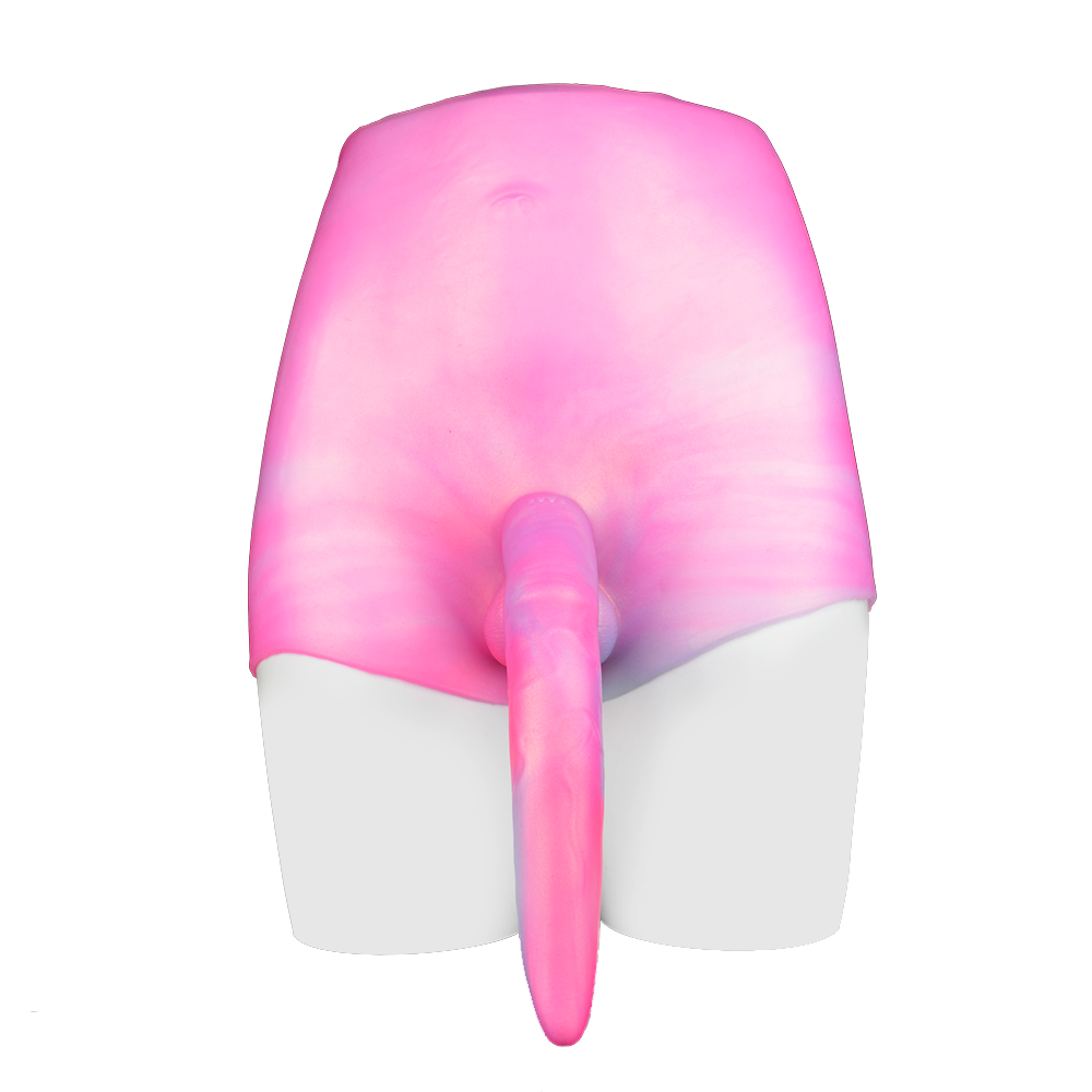 9 Inch Pink Deer Whip Fantasy Dildo Panties