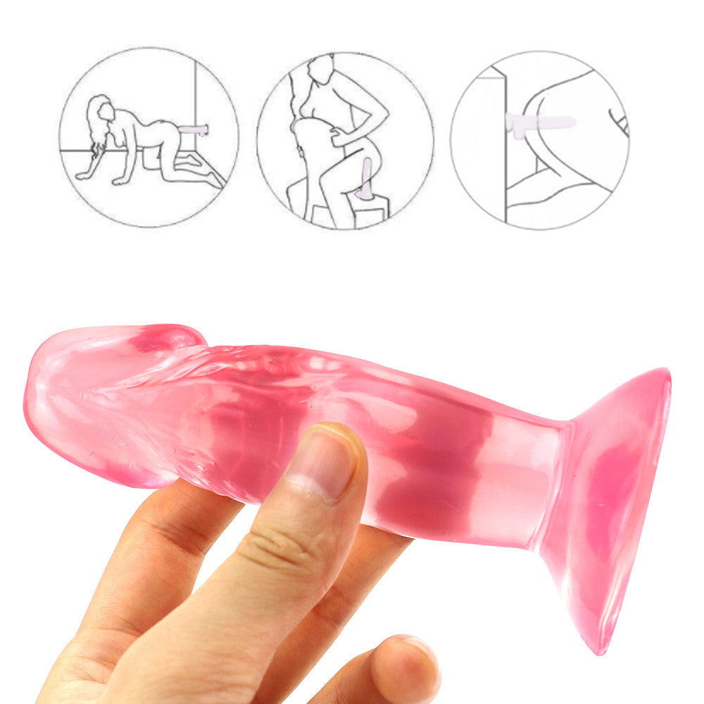 4 Inch Pink Jelly Extra Small Dildo