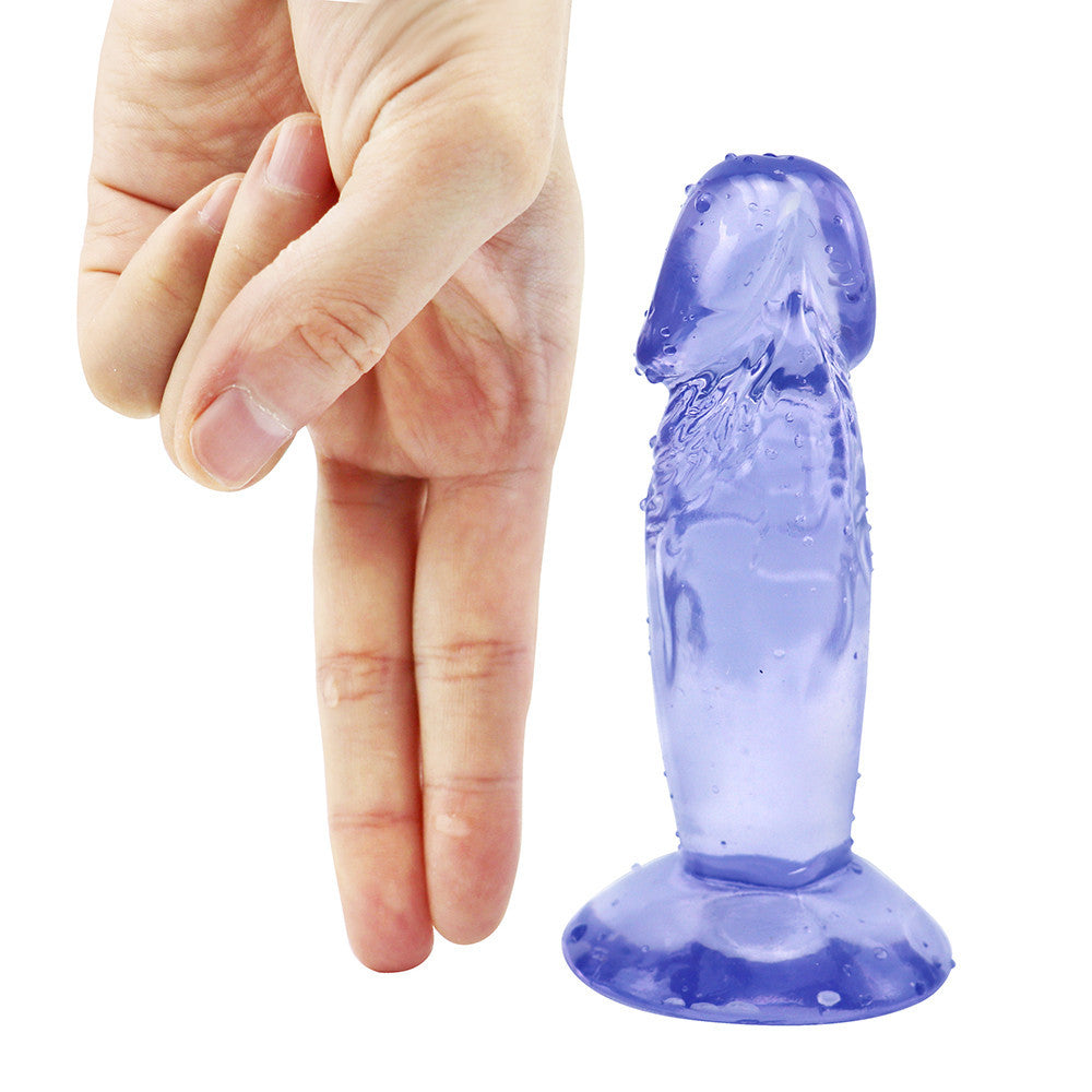 4 Inch Blue Jelly Beginner Small Dildo