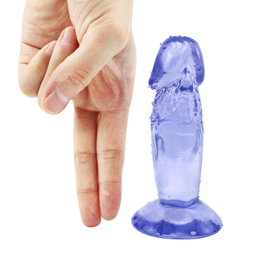 4 Inch Blue Jelly Beginner Small Dildo