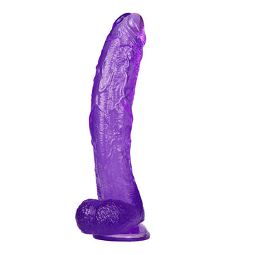 10 Inch Purple Wearable Big Jelly Dildo