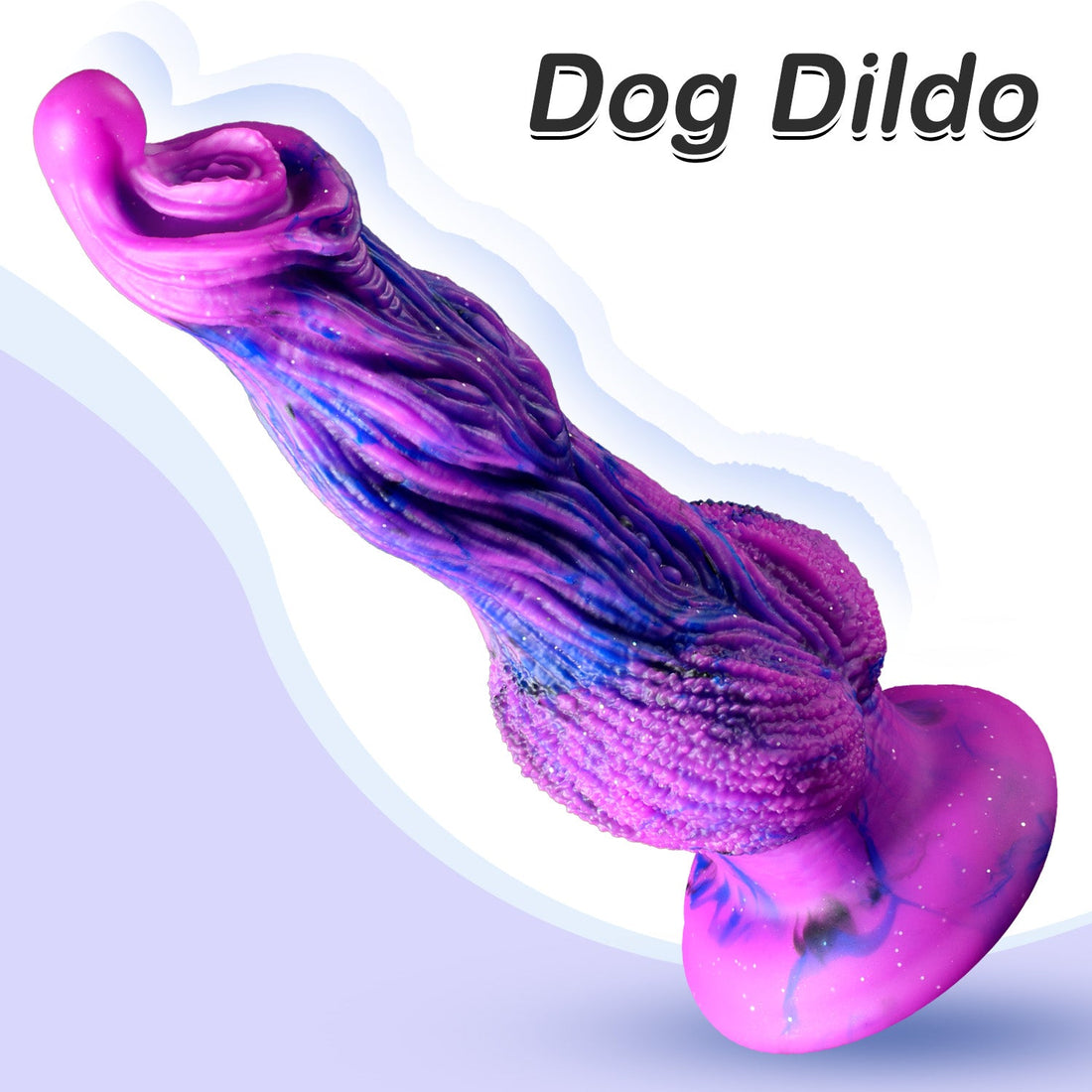 9 Inch Purple Silicone Alien Dog Dildo