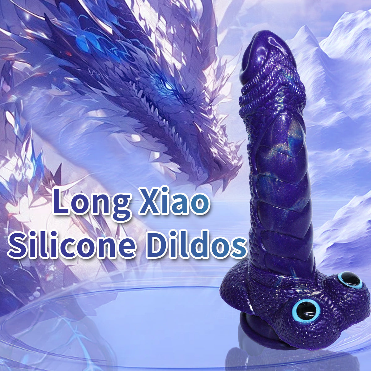 9 Inch Purple Vibrator Sci-Fi Dragon Dildo