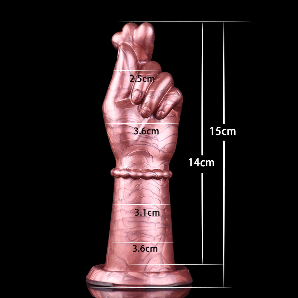 5 Inch Silicone Heart Hand Fist Dildo