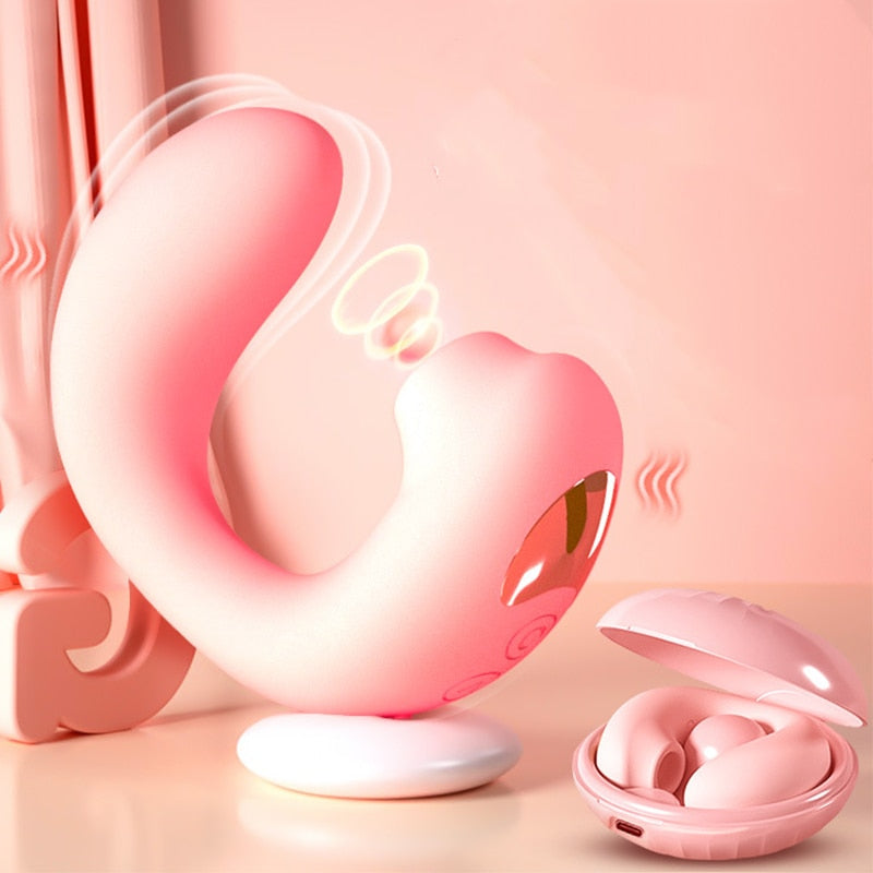 Pink Camouflage Vanity Kit Clit Sucking Vibrator