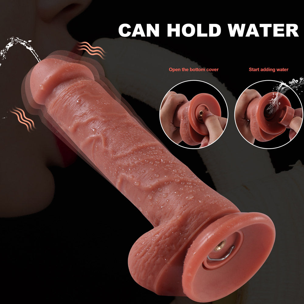 8 Inch Control Vibrating Ejaculating Dildo