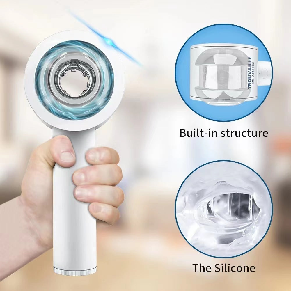 White Fully Automatic Opening Male Masturbator