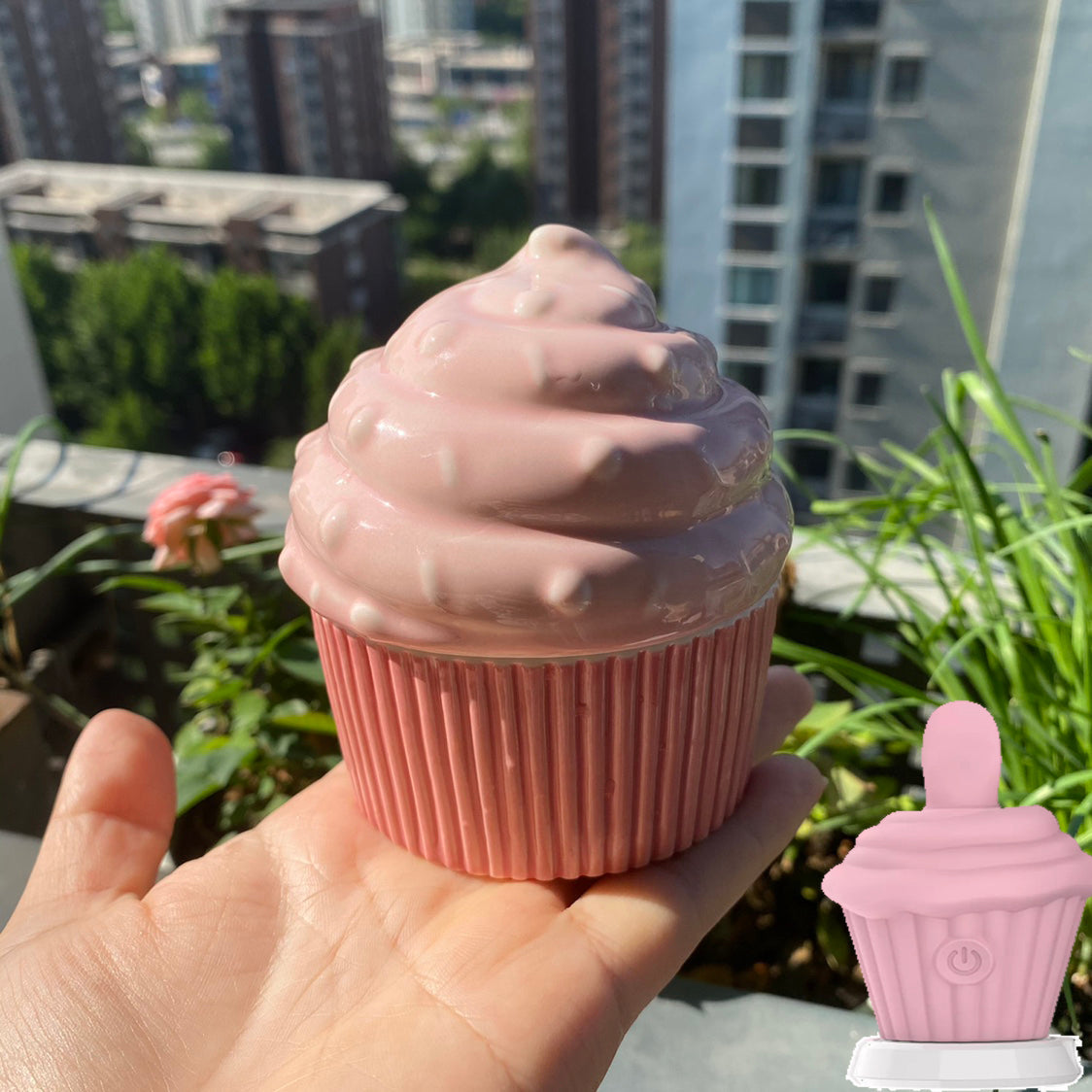 Cupcake Female Nipples Clit Tease Vibrator