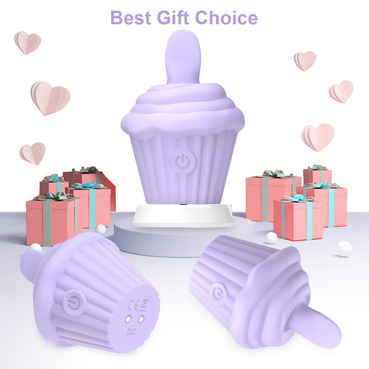 Cupcake Female Nipples Clit Tease Vibrator
