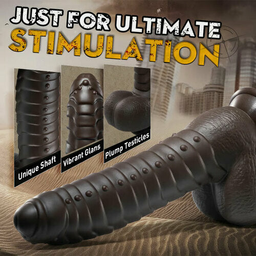 8 Inch Brown Monster Thrusting Dildo
