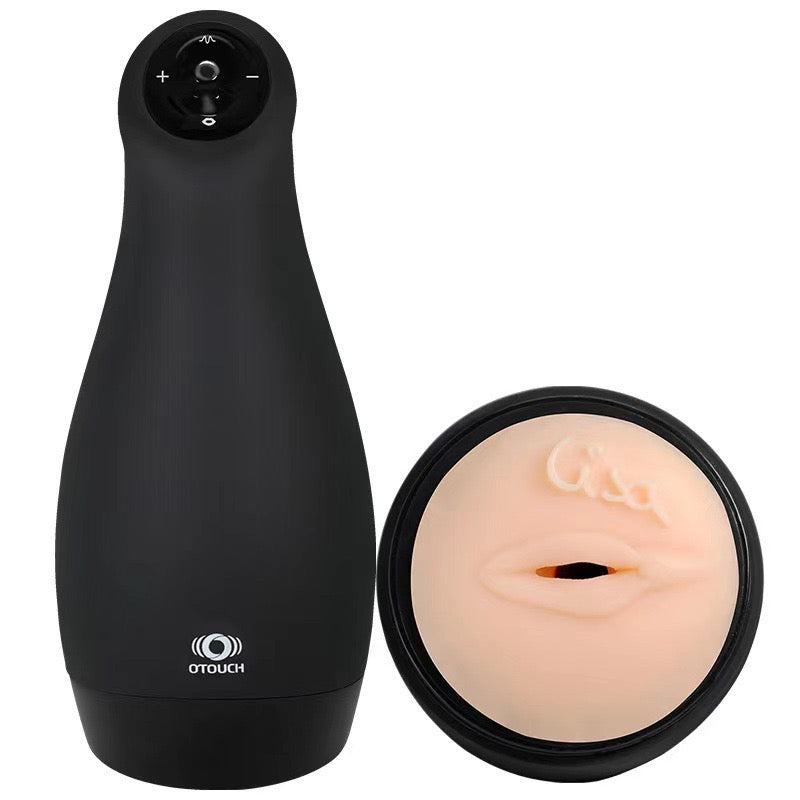 Black Detachable Male Masturbation Blowjob Machine