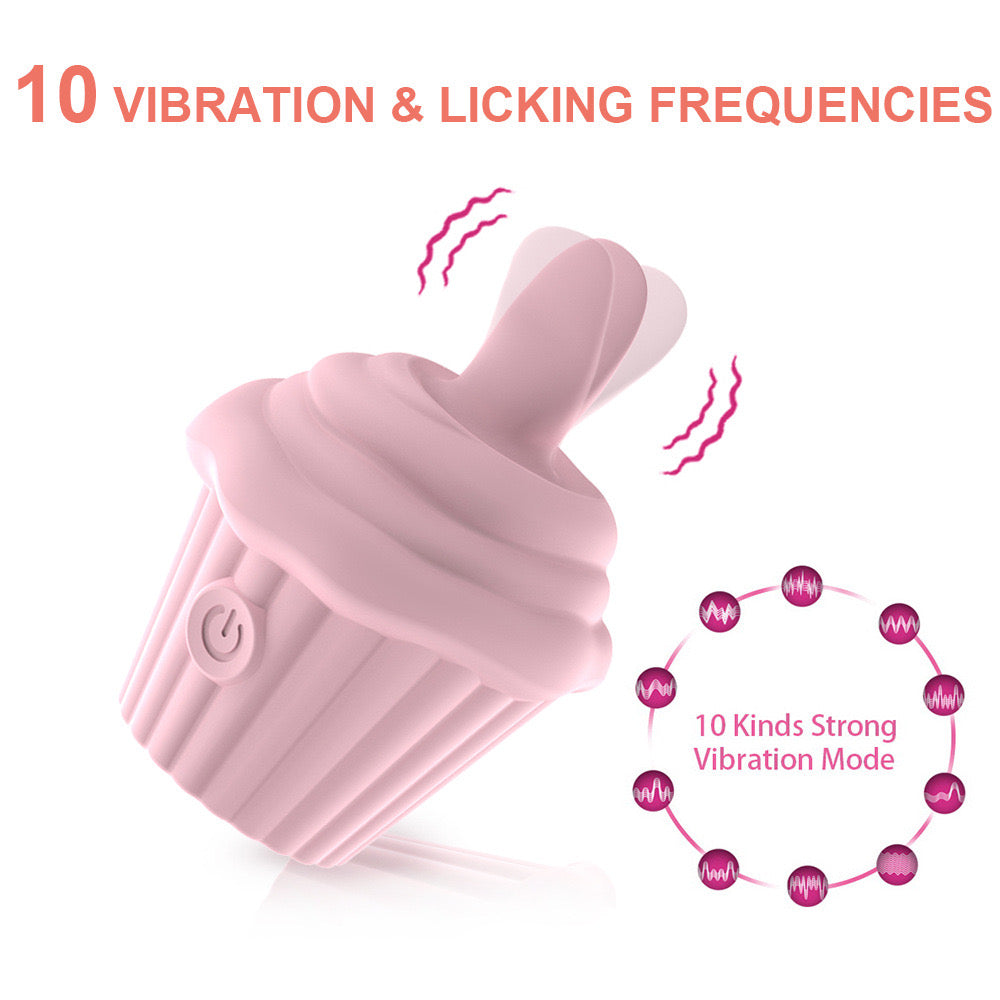 Cupcake Female Nipples Clit Tease Vibrator