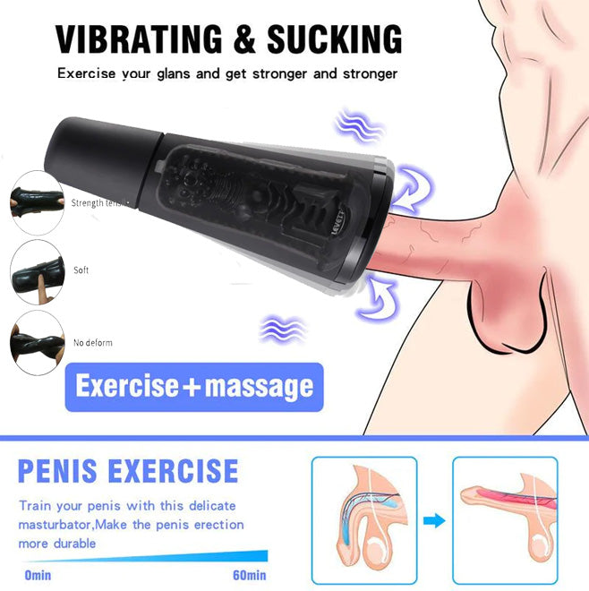 Male Automatic Masturbator Cup Realistic Vagina Sucking Machine Electric Telescopic Masturbation Sex