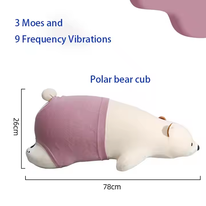 Stuffed Animal Sex Doll Bear with Dildo Machine Infinity Pillow