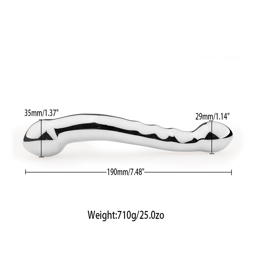 Stainless Steel Dual Head Metal Dildo