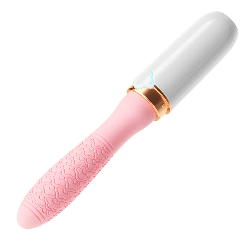 White Shape Pink Lipstick G Spot Vibrator