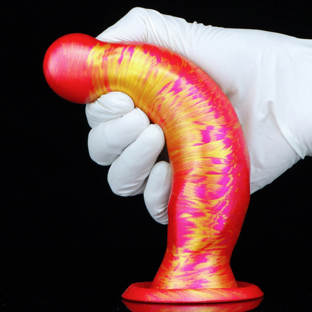 7 Inch Mixed Colors Silicone Anal Dildo
