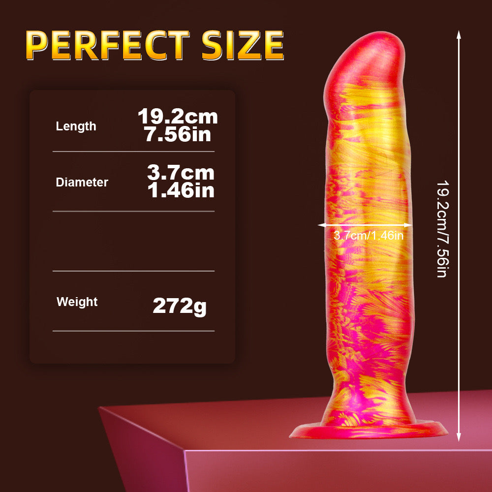 7 Inch Mixed Colors Silicone Anal Dildo
