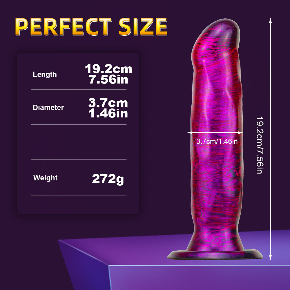 7 Inch Mixed Colors Silicone Anal Dildo