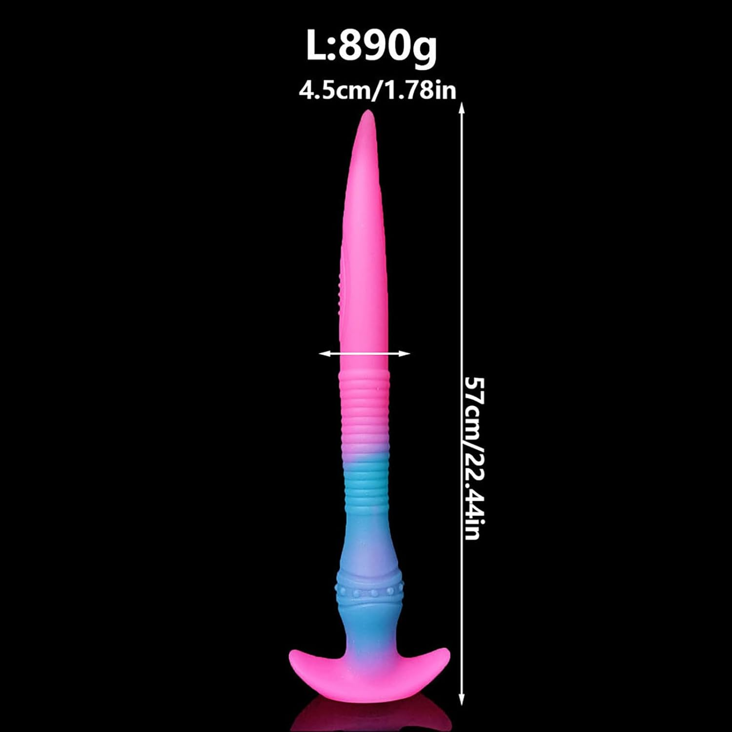 22 Inch Glow In The Dark Fantasy Tentacle Dildo