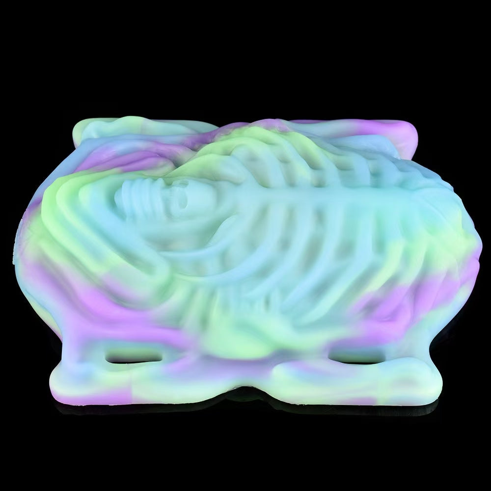Skeleton Monster Fluorescent Grinder Clit Vibrator