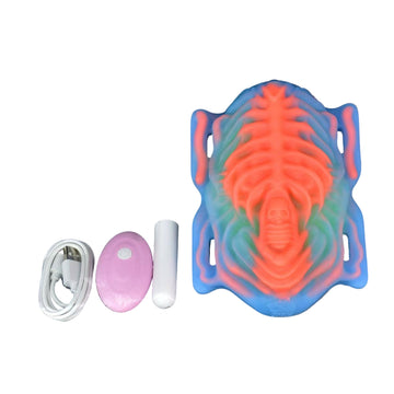 Skull Monster Glowing Grinder Strap On Clitoral Vibrator