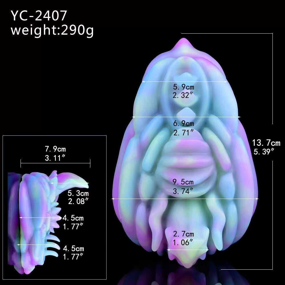 Glow In The Dark Spiked Grinder Clitoral Vibrator