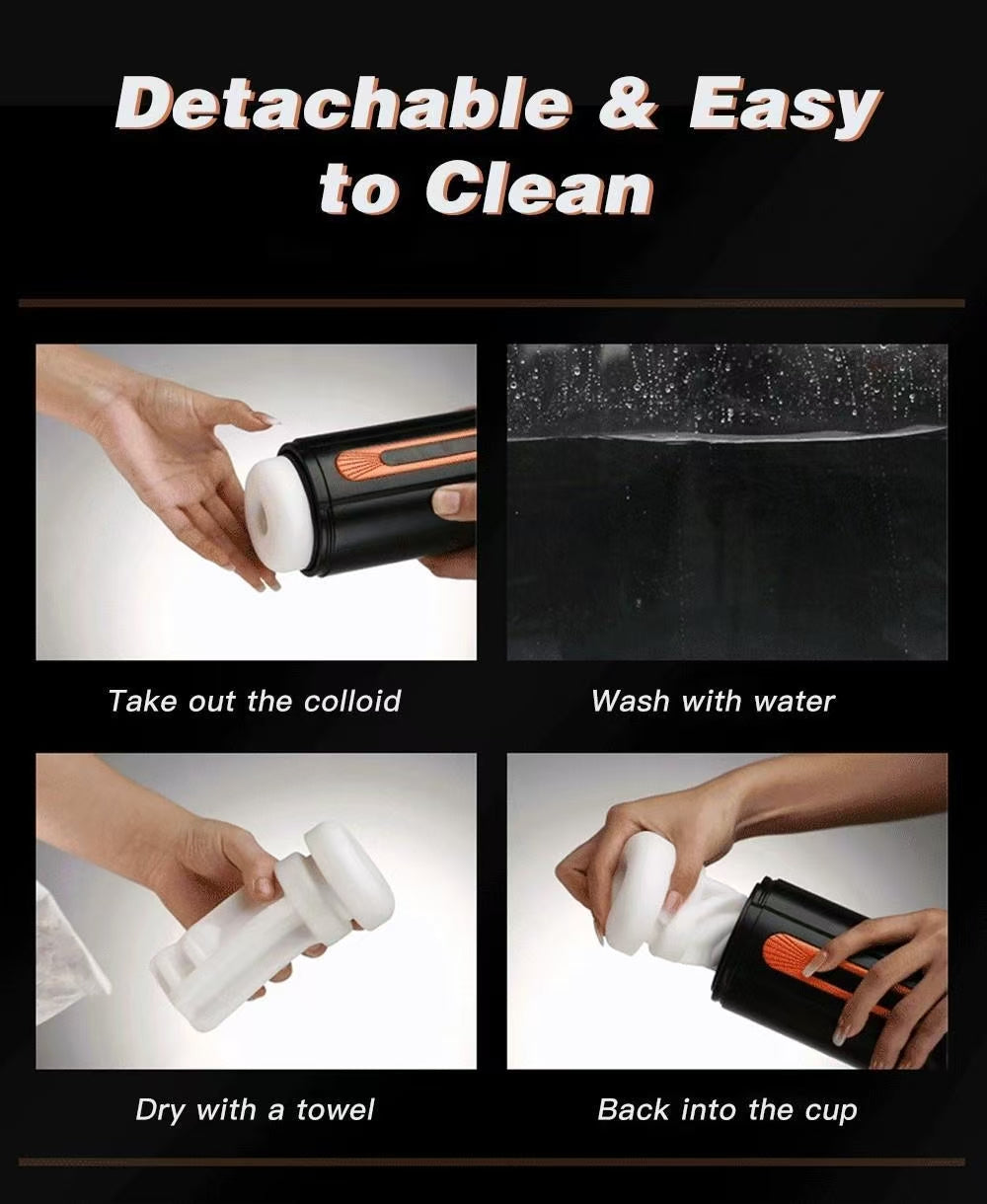 6 In 1 Essential Masturbator for Men