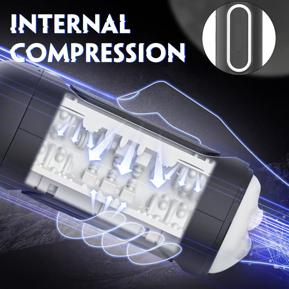 Sucking Vibration Open Lid Design Male Masturbation Cup