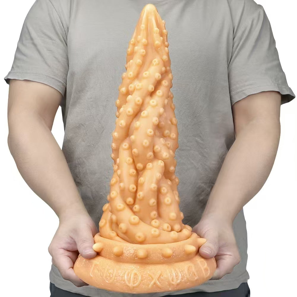 14 Inch Huge Tapered Tentacle Dildo