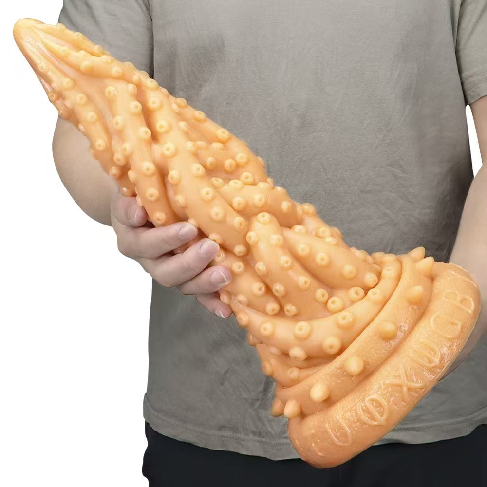 14 Inch Huge Tapered Tentacle Dildo