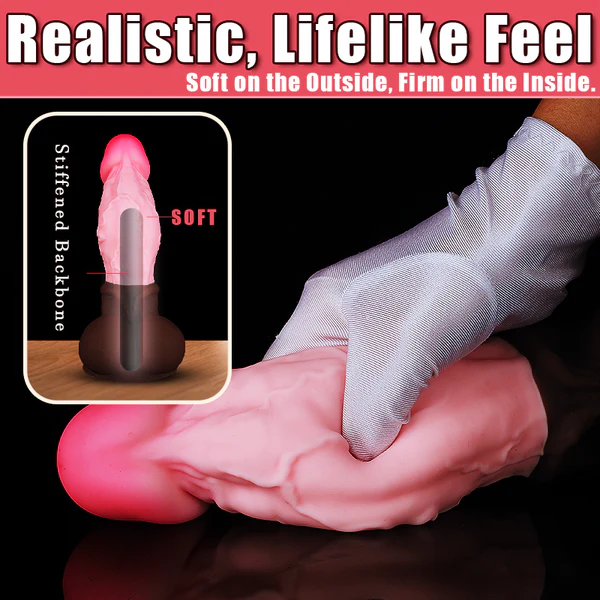 Pink Custom Super Soft Giant Dildo