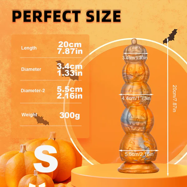 Halloween Monster Horror Pumpkin Huge Butt Plug