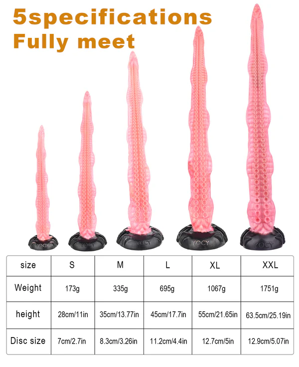Pink Extra Long Fantasy Tentacle Dildo