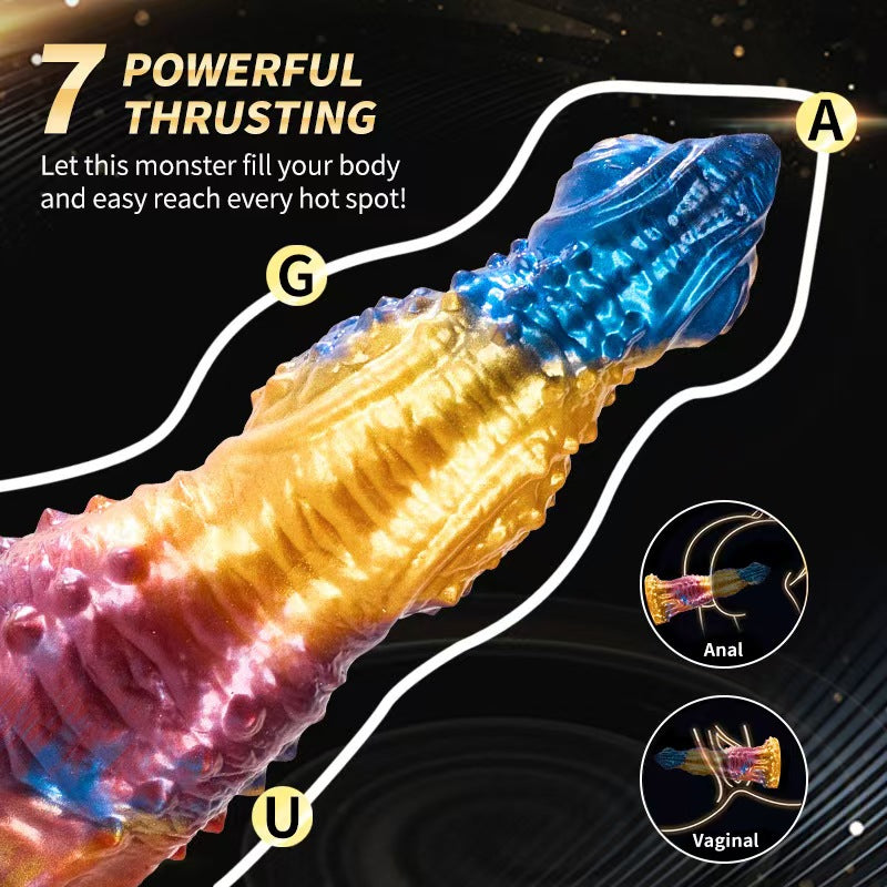 Remote Control Colorful Phoenix Vibrating Dildo