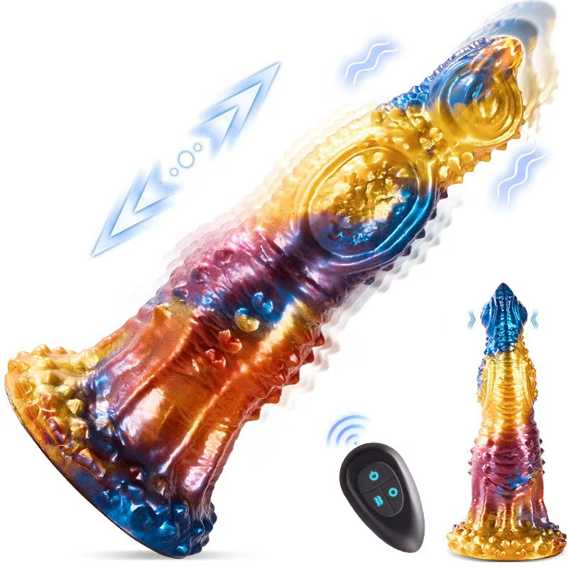 Remote Control Colorful Phoenix Vibrating Dildo