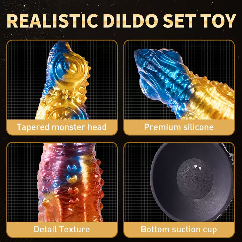 Remote Control Colorful Phoenix Vibrating Dildo
