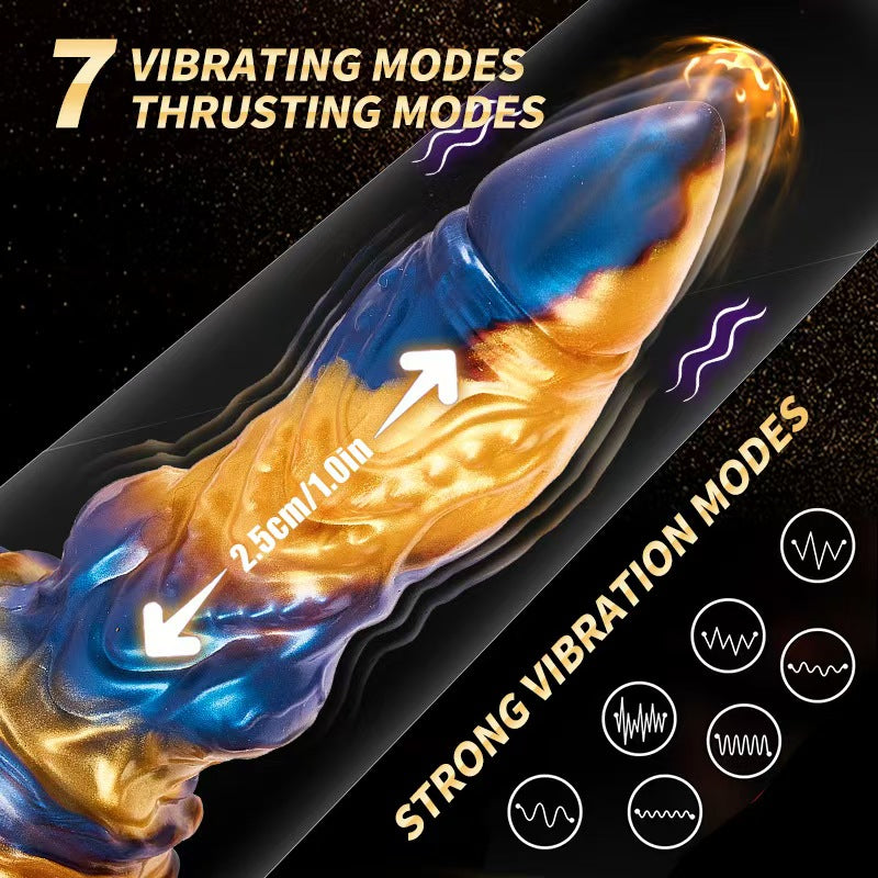 9 Inch Bullet Remote Control Vibrating Dildo
