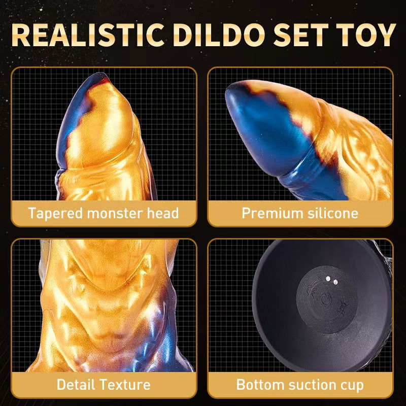 9 Inch Bullet Remote Control Vibrating Dildo
