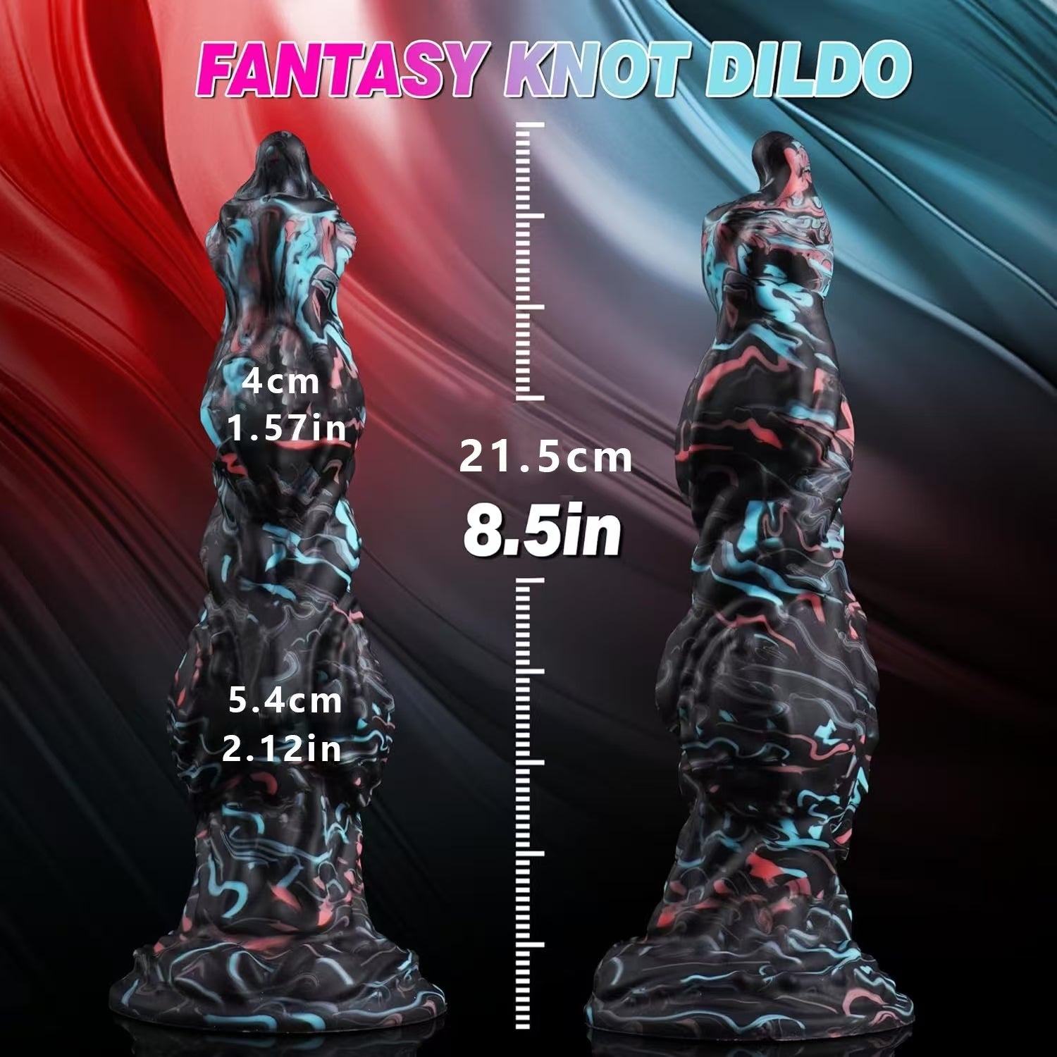 8 Inch Alien Premium Silicone knot Dildo