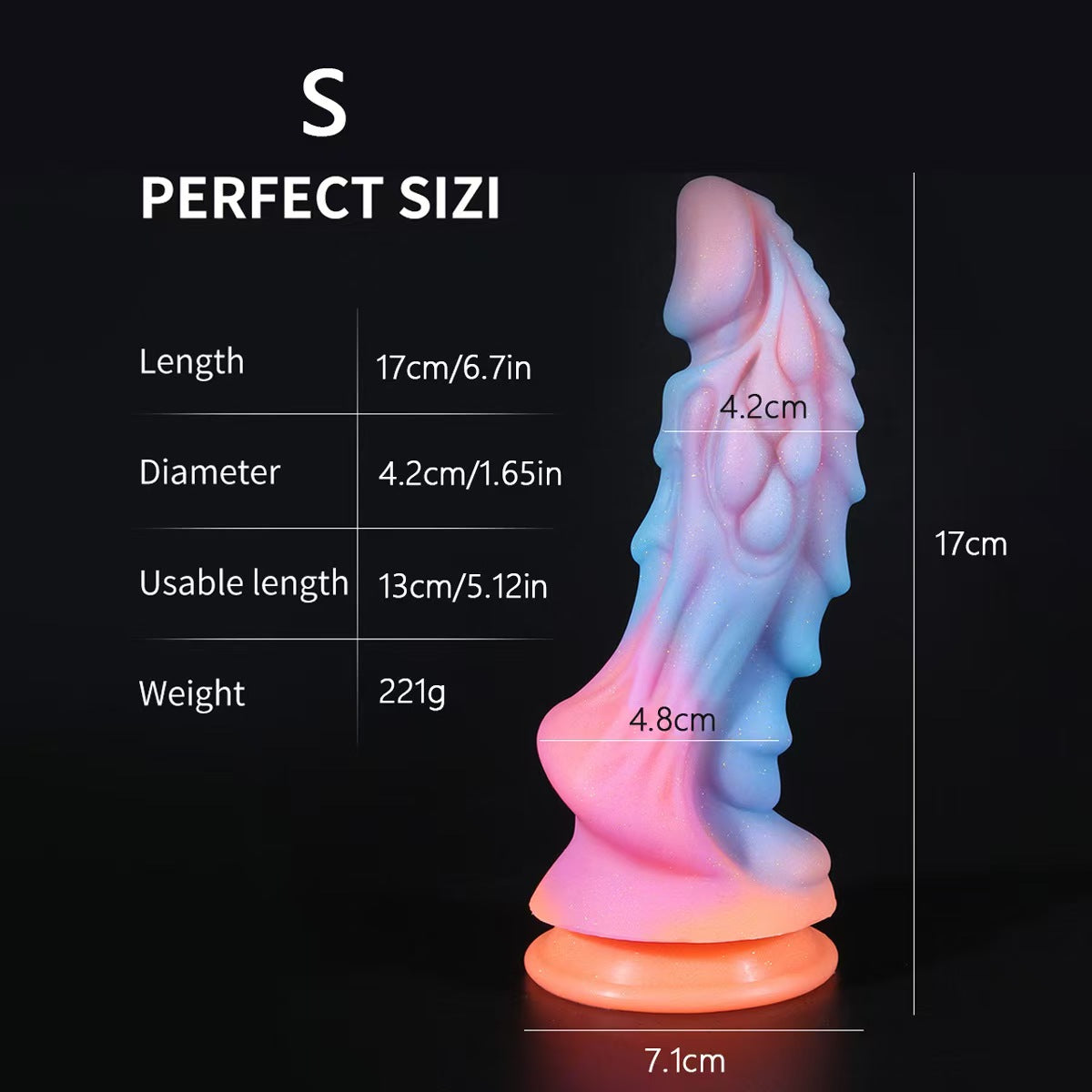 Fantasy Glow in the Dark Dragon Dildo