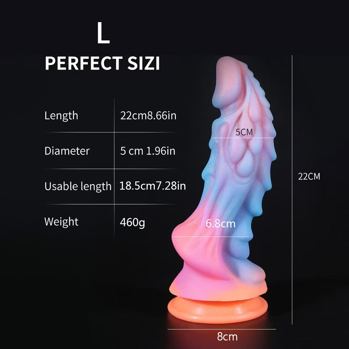 Fantasy Glow in the Dark Dragon Dildo